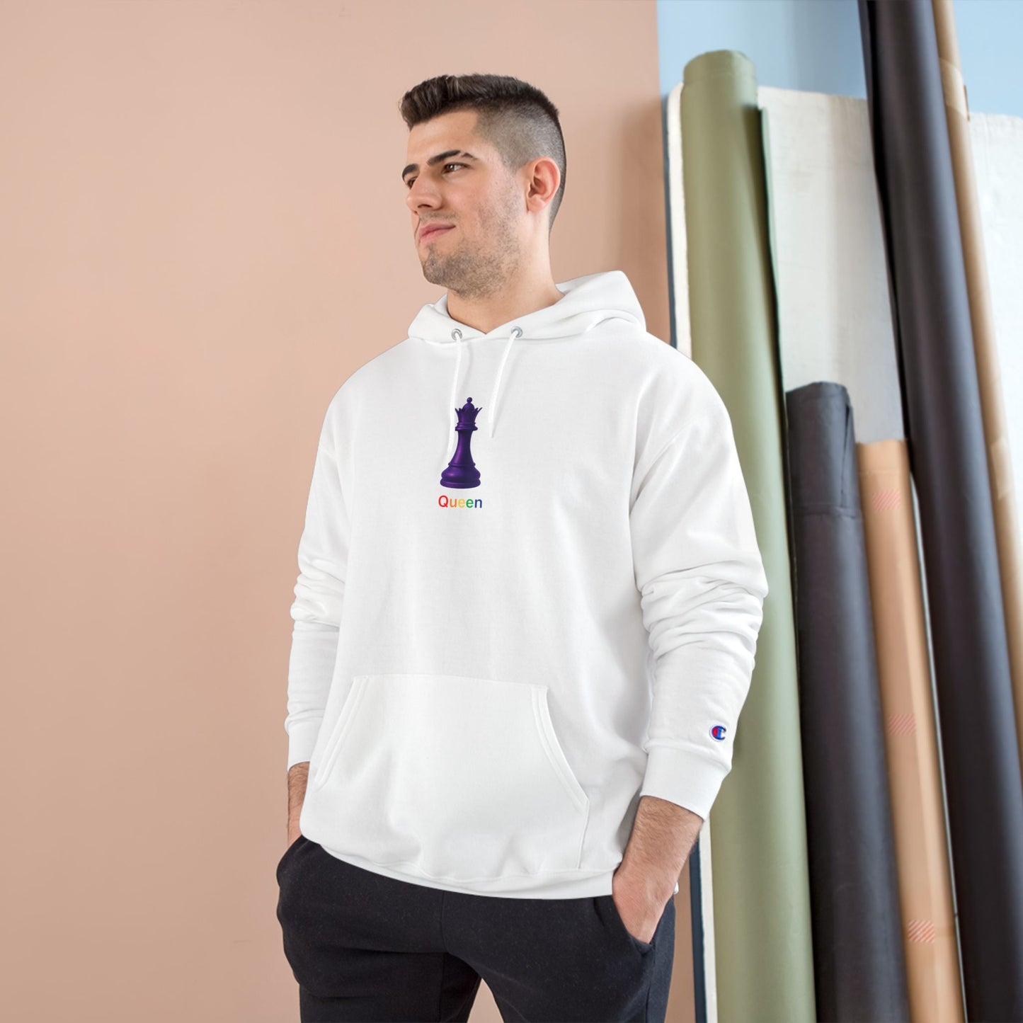 PRIDE Queen Chess ~ QHEEN ~ youPaused ~ Champion Hoodie -