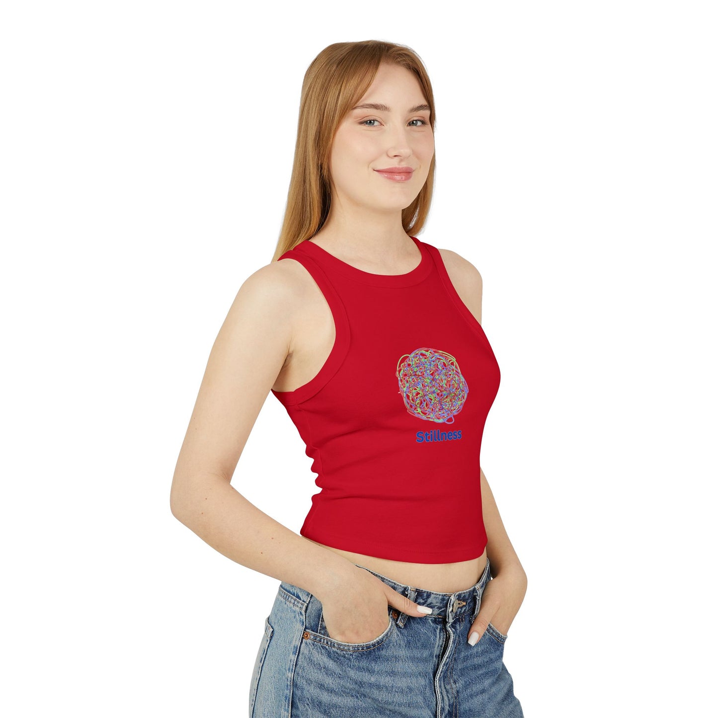 YOGA ~ Chaos ~ STILLNESS ~ Women's Racer Tank