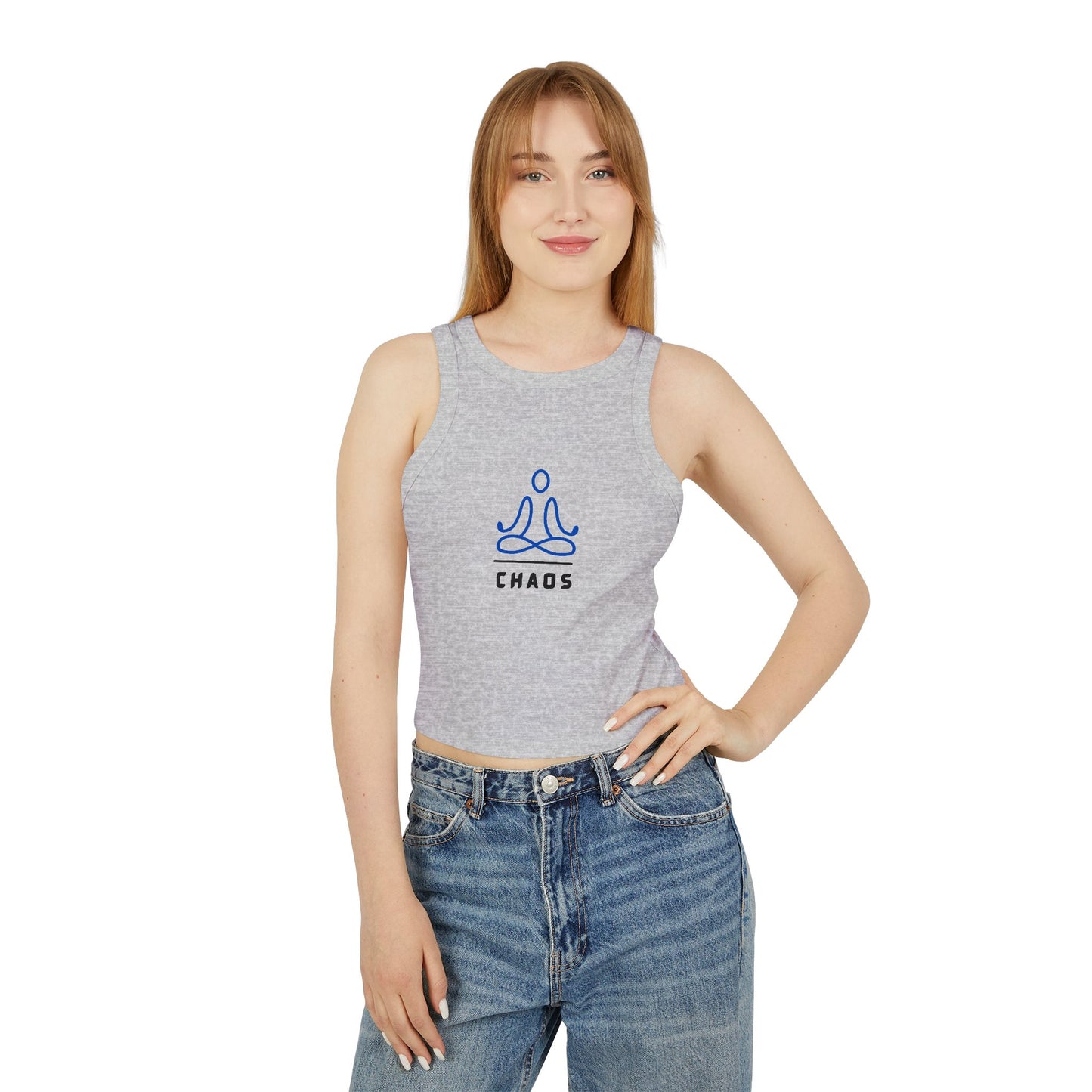 Stillness ~ Chaos ~ Yoga ~ Racer Tank Tee