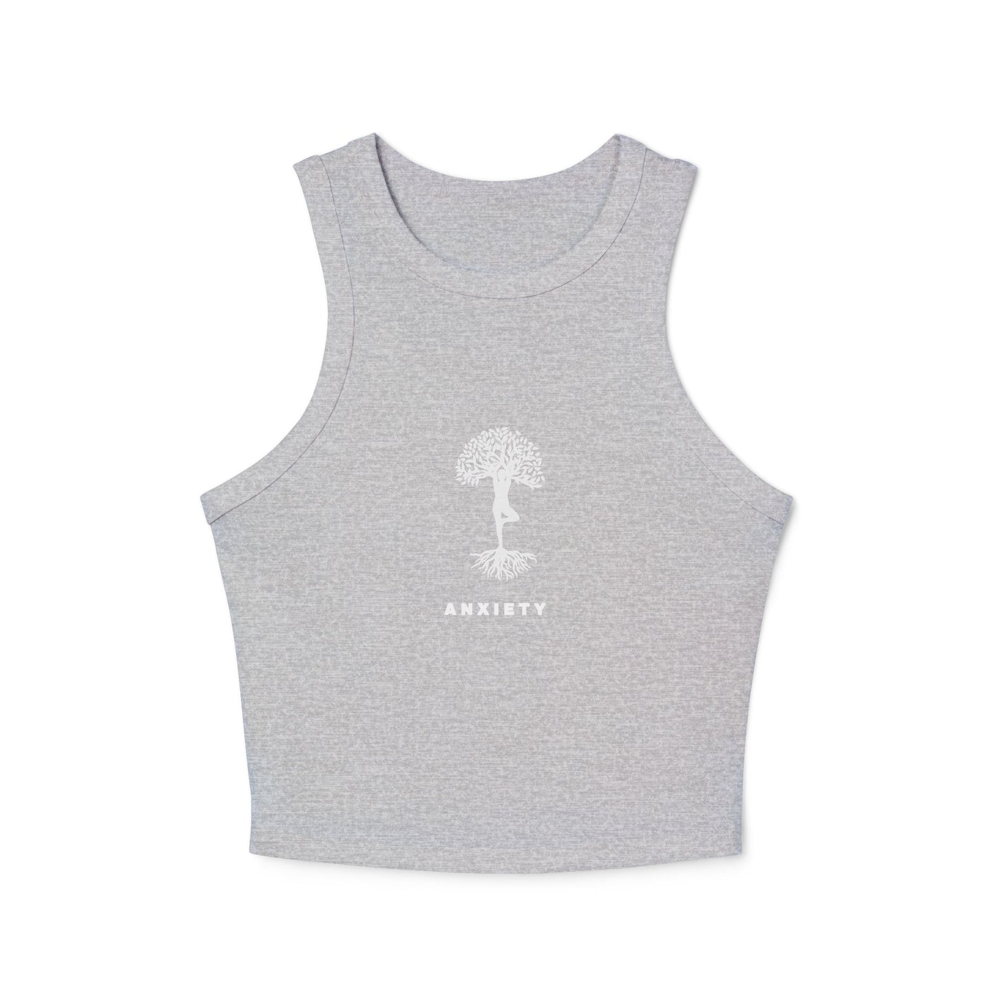 YOGA Tree ~ Anxiety Micro Rib Racer Tank