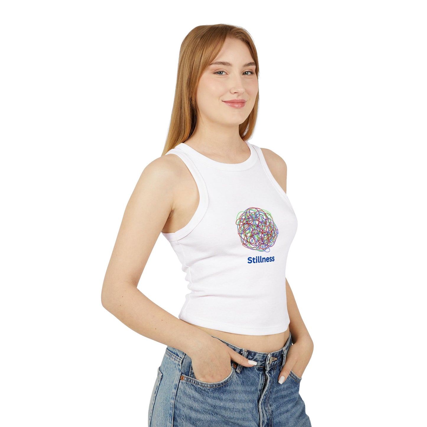 YOGA ~ Chaos ~ STILLNESS ~ Women's Racer Tank