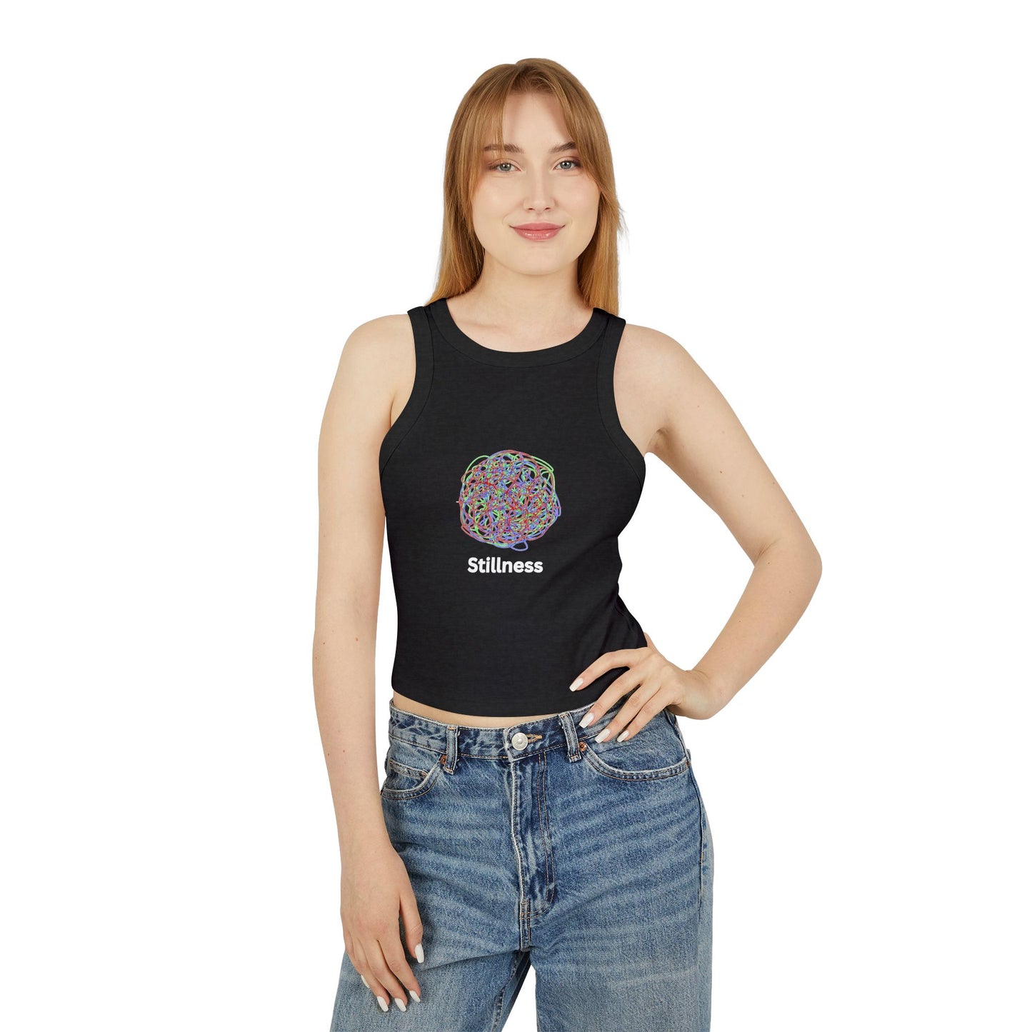 YOGA ~ Chaos ~ STILLNESS ~ Women's Racer Tank