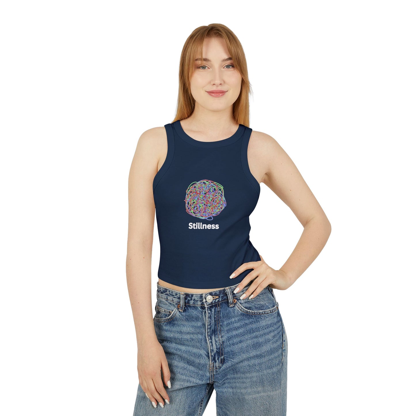 YOGA ~ Chaos ~ STILLNESS ~ Women's Racer Tank