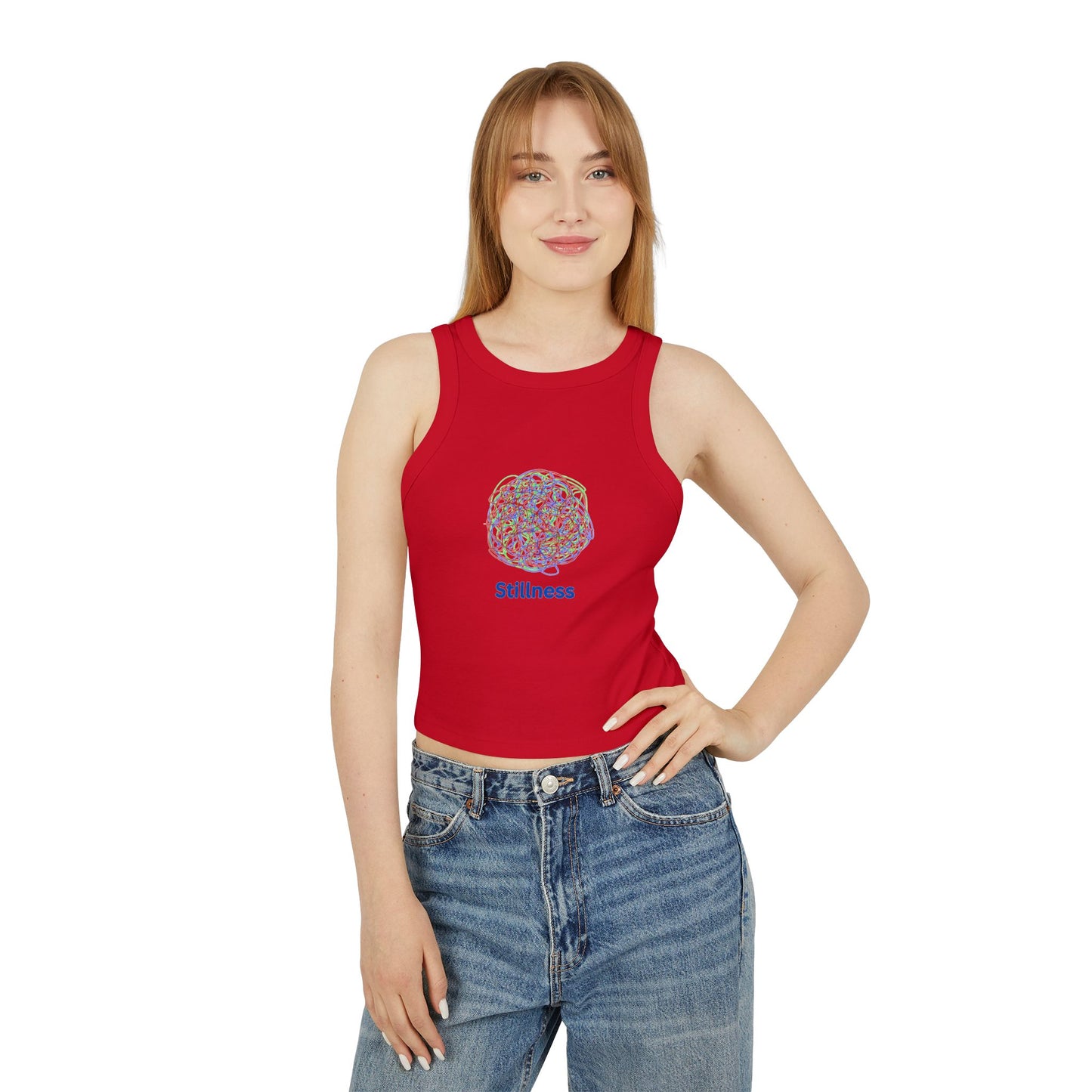 YOGA ~ Chaos ~ STILLNESS ~ Women's Racer Tank