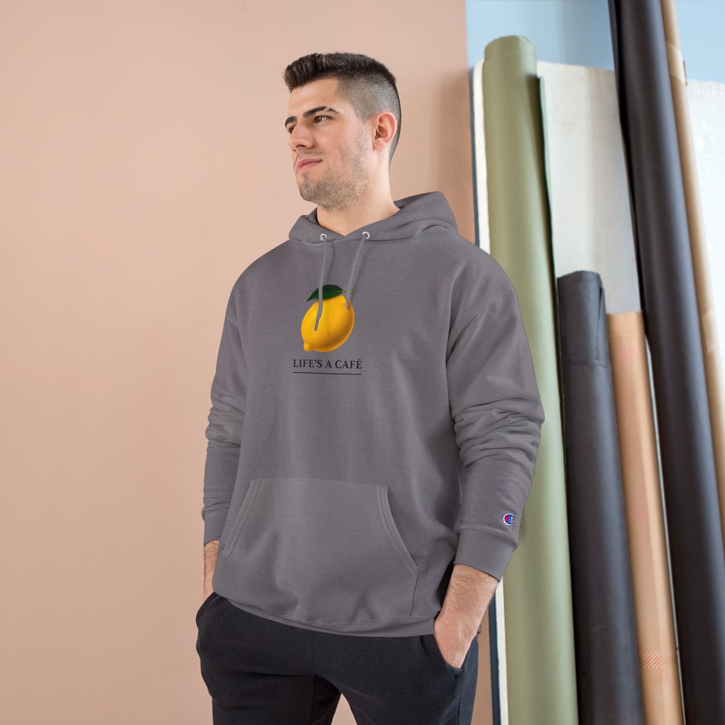 Life's a Café ~ Champion Hoodie