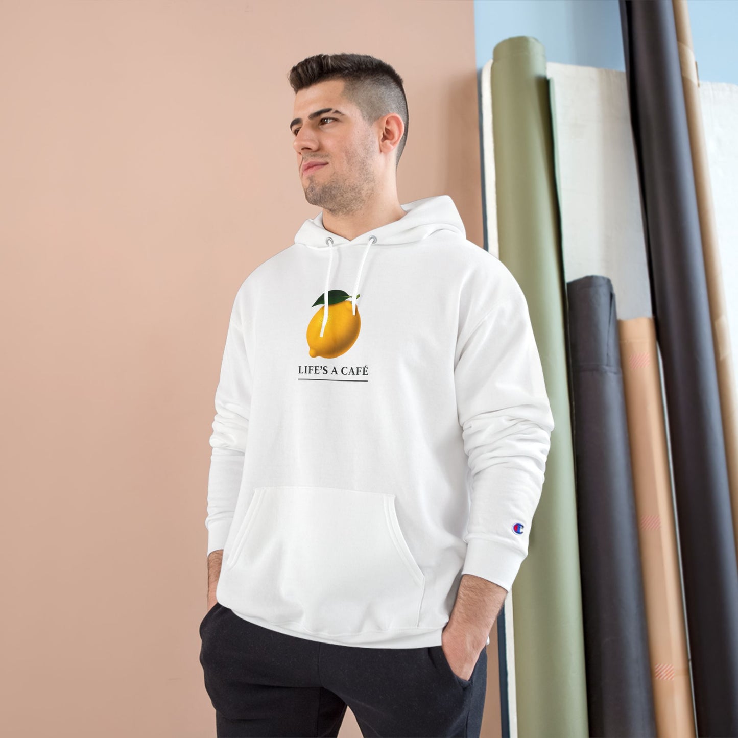 Life's a Café ~ Champion Hoodie