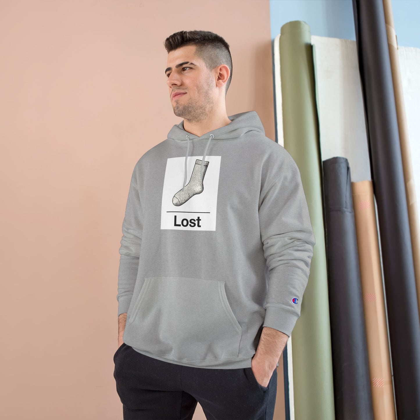Lost Sock ~ Champion Hoodie ~ youPaused