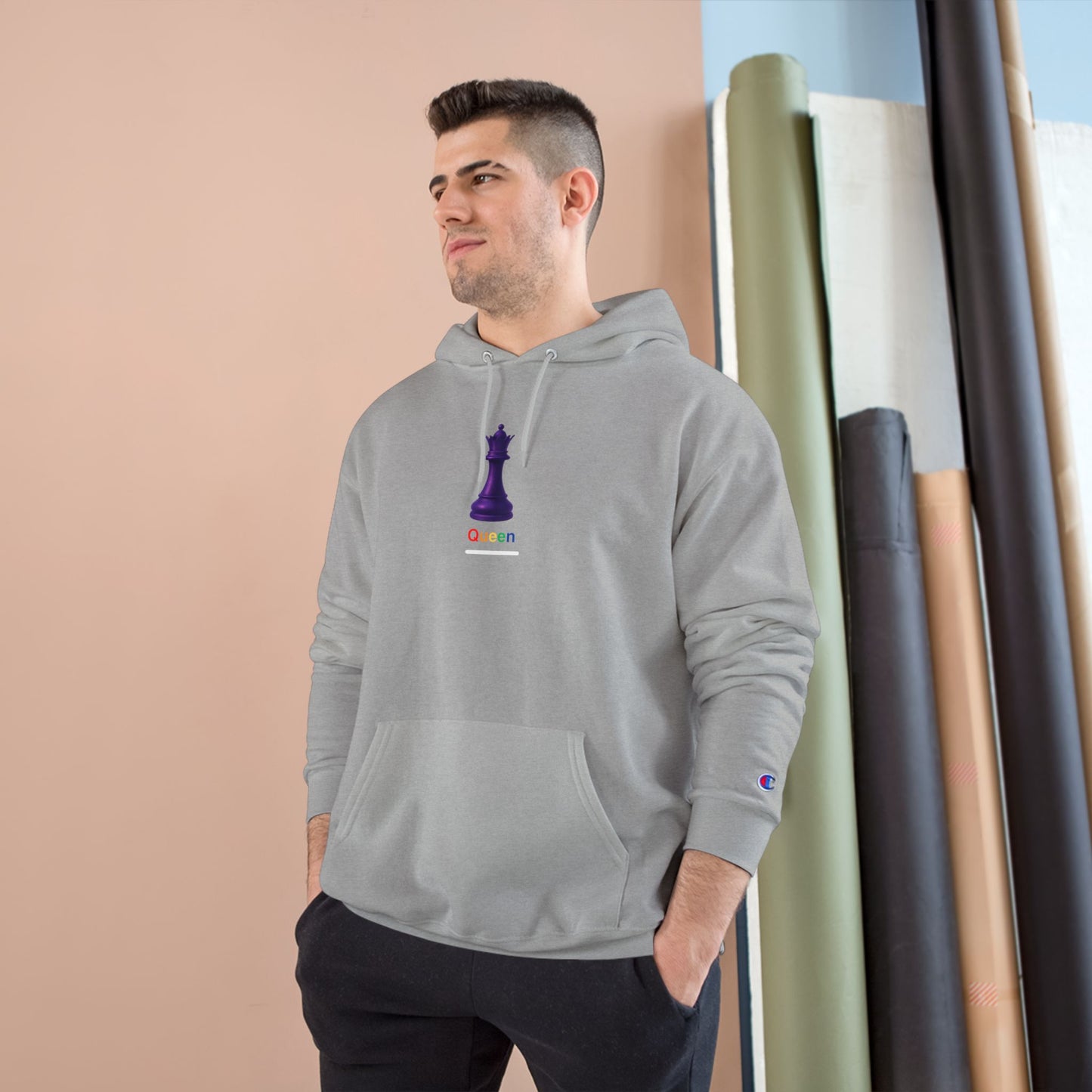 PRIDE Queen Chess ~ QHEEN ~ youPaused ~ Champion Hoodie -