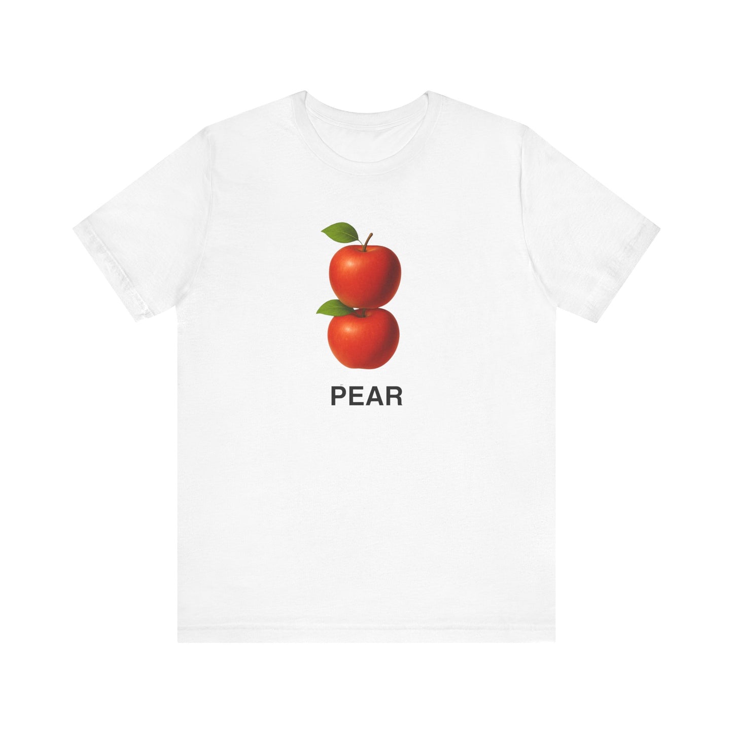 Quirky Fruit Tee,  Graphic Tee with Pear and Apple Design