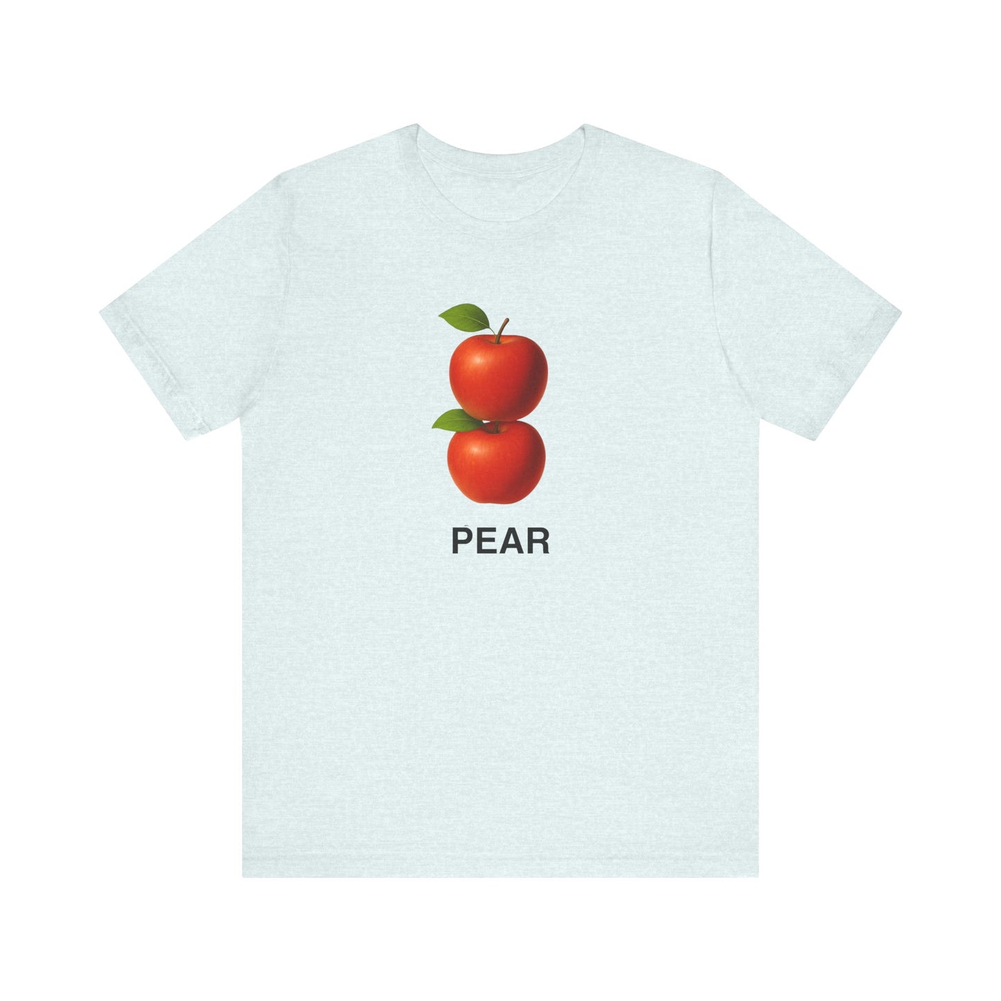 Quirky Fruit Tee,  Graphic Tee with Pear and Apple Design