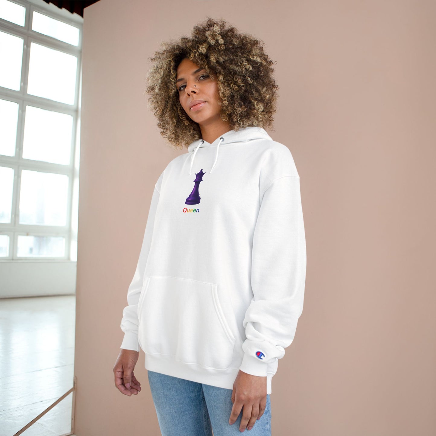 PRIDE Queen Chess ~ QHEEN ~ youPaused ~ Champion Hoodie -
