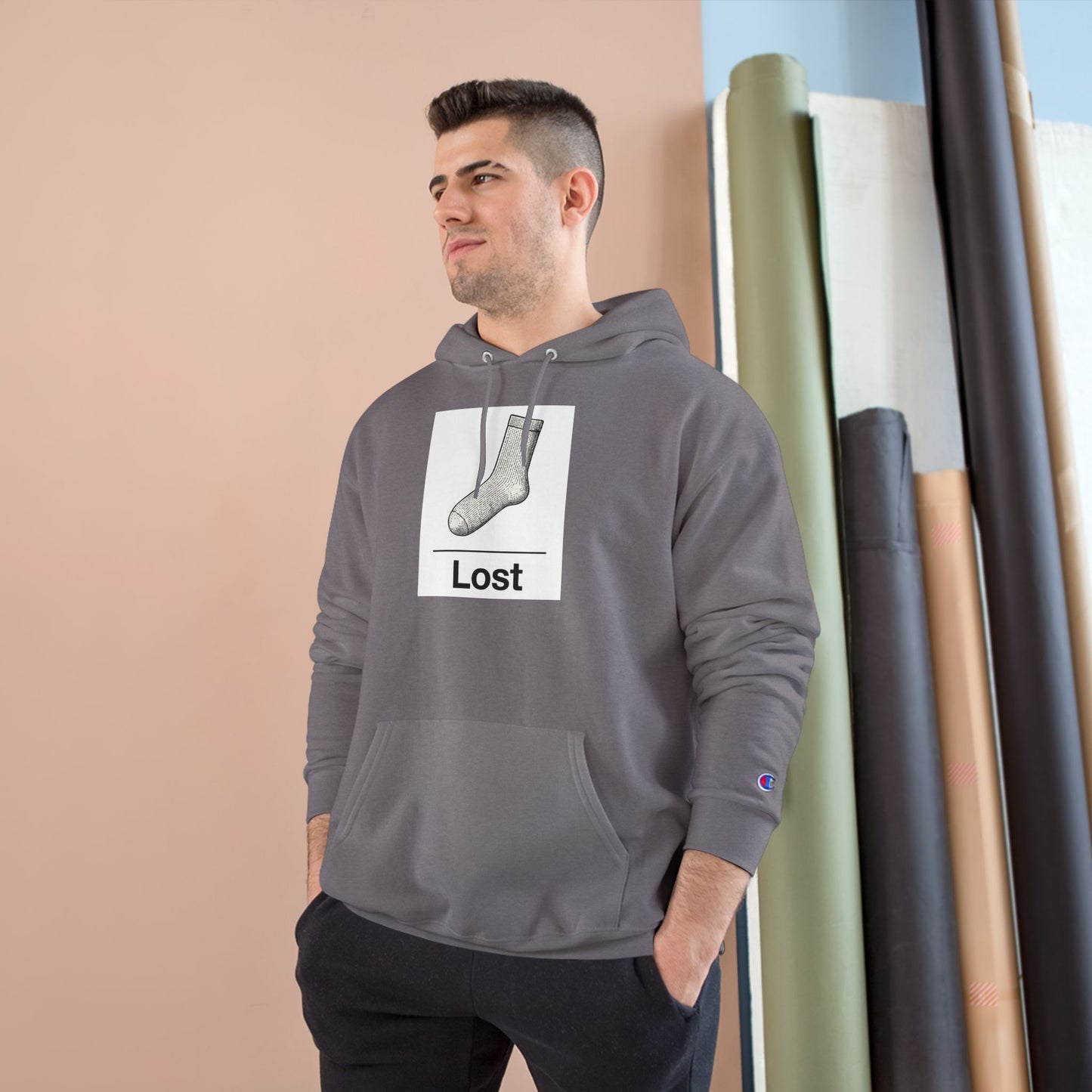Lost Sock ~ Champion Hoodie ~ youPaused