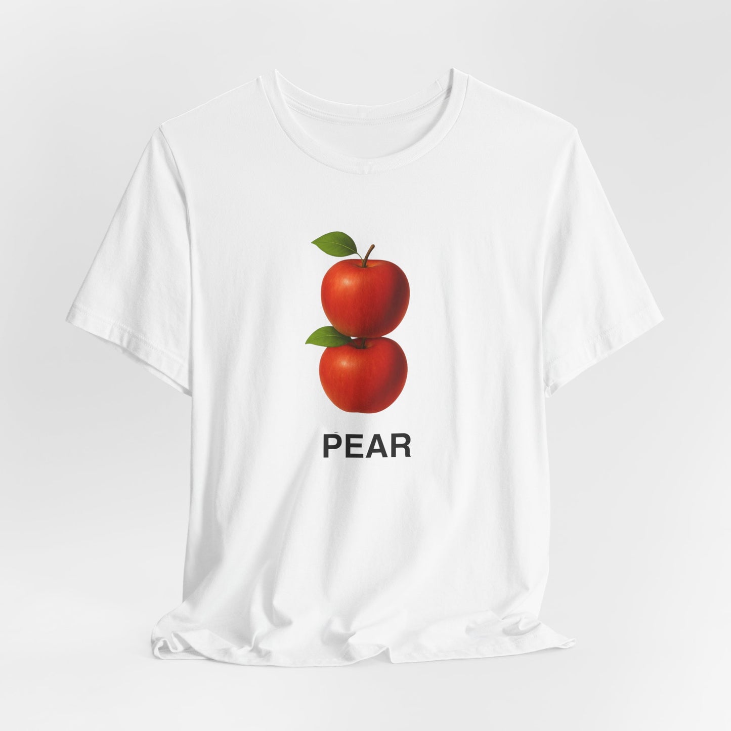 Quirky Fruit Tee,  Graphic Tee with Pear and Apple Design