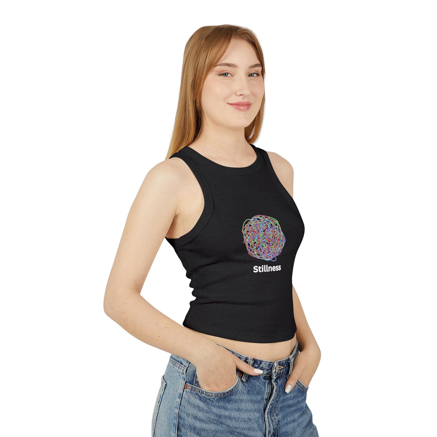 YOGA ~ Chaos ~ STILLNESS ~ Women's Racer Tank