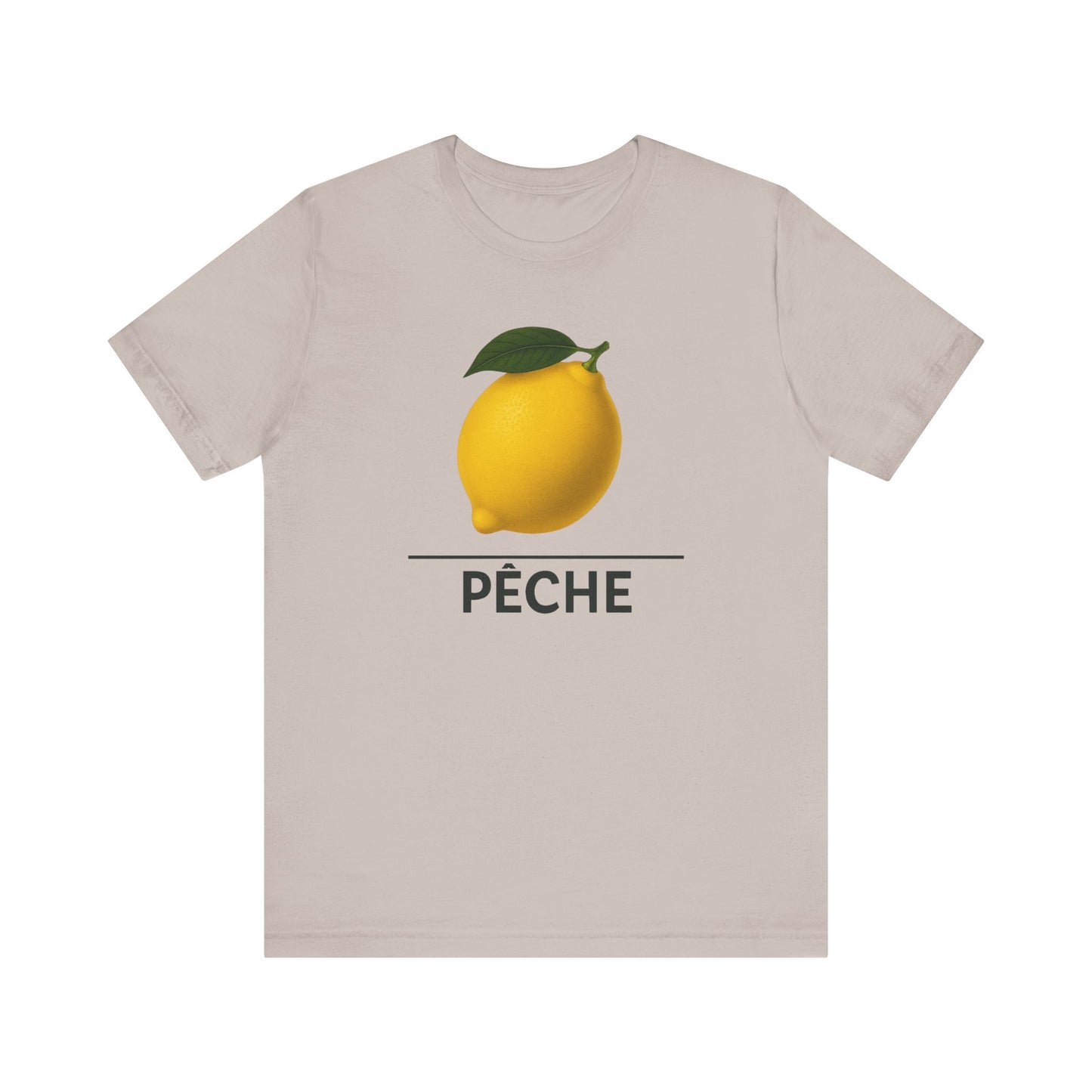 Lemon ~ PEACH / Peche ~ French  ~ youPaused ~ TShirt