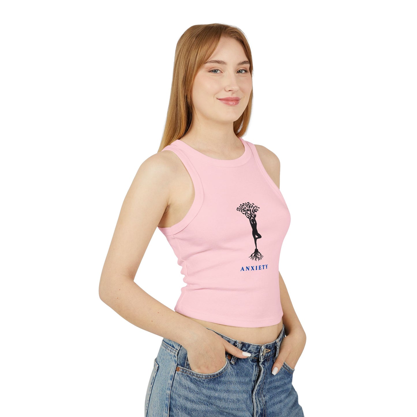 YOGA Tree ~ Anxiety ~ YouPaused ~ Racer Tank