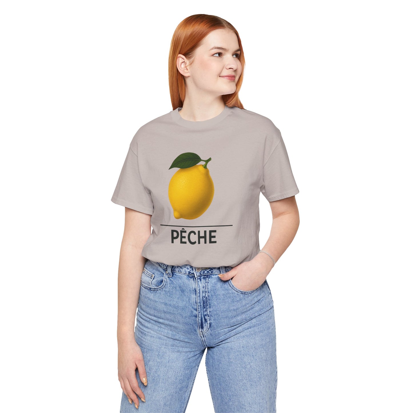 Lemon ~ PEACH / Peche ~ French  ~ youPaused ~ TShirt