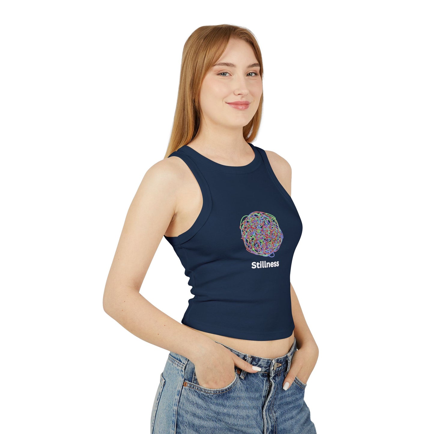 YOGA ~ Chaos ~ STILLNESS ~ Women's Racer Tank