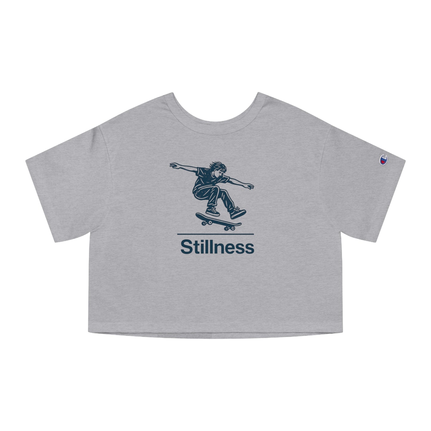 Skateboarding / Stillness ~ youPaused ~ Cropped T