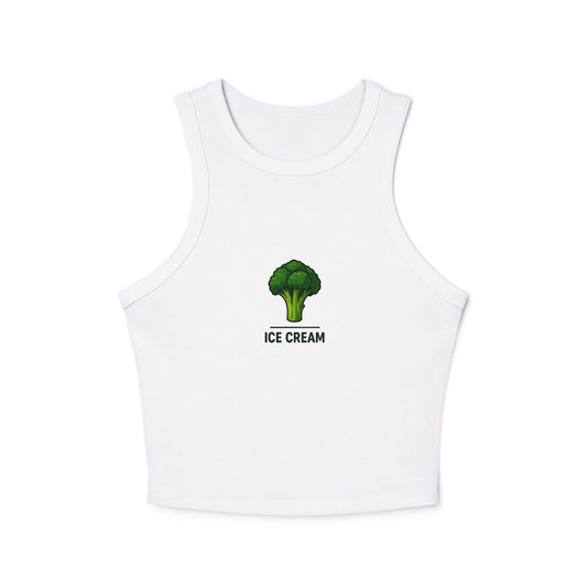 Broccoli ~ Ice Cream Racer Tank Top |