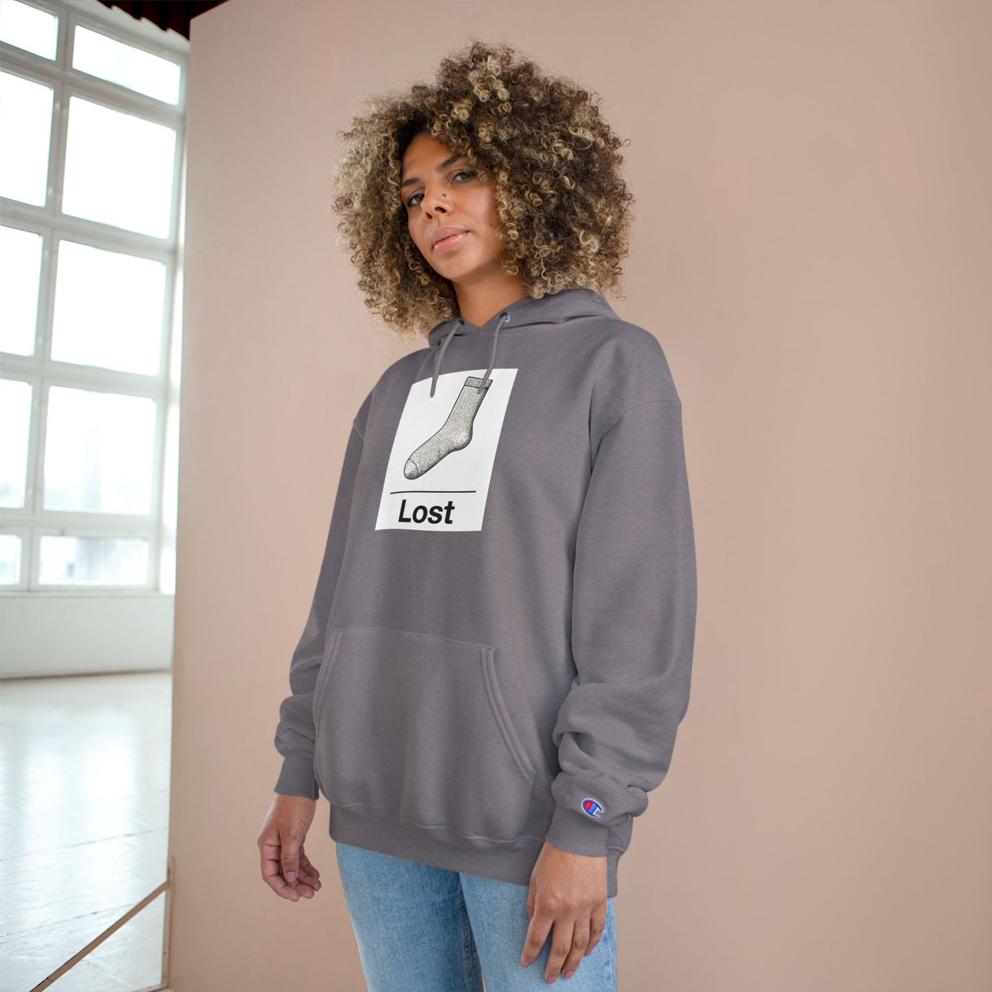 Lost Sock ~ Champion Hoodie ~ youPaused
