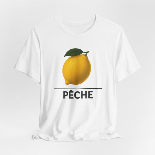 Lemon ~ PEACH / Peche ~ French  ~ youPaused ~ TShirt