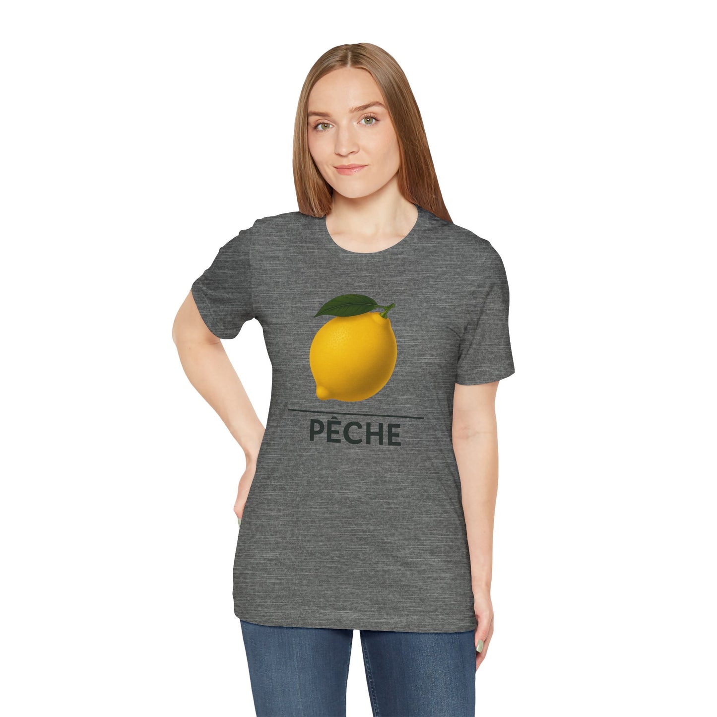 Lemon ~ PEACH / Peche ~ French  ~ youPaused ~ TShirt
