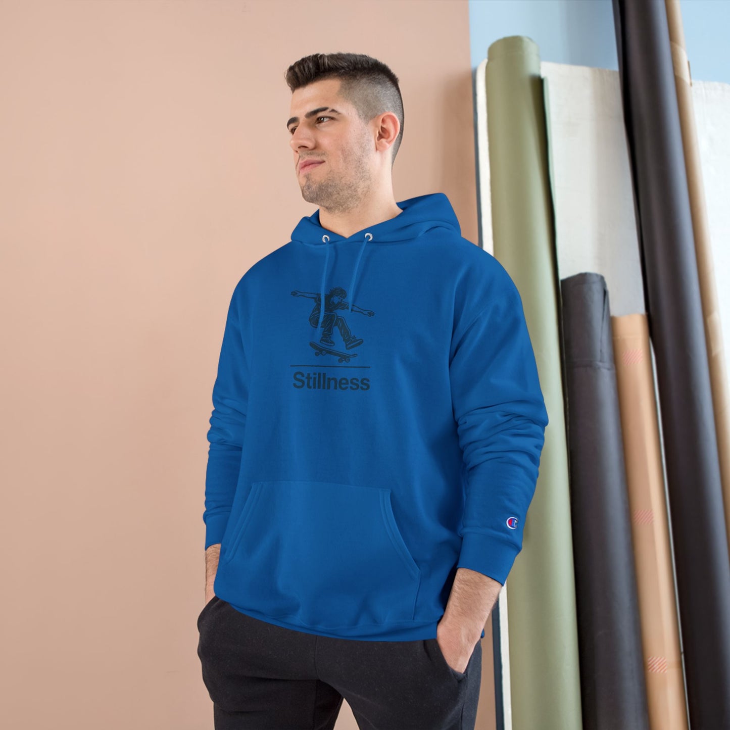 Skateboarding / Stillness ~ youPaused ~ Champion Hoodie