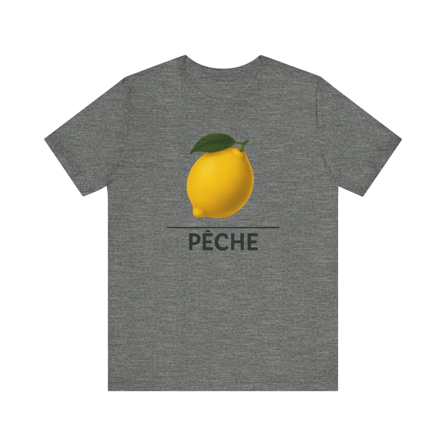 Lemon ~ PEACH / Peche ~ French  ~ youPaused ~ TShirt