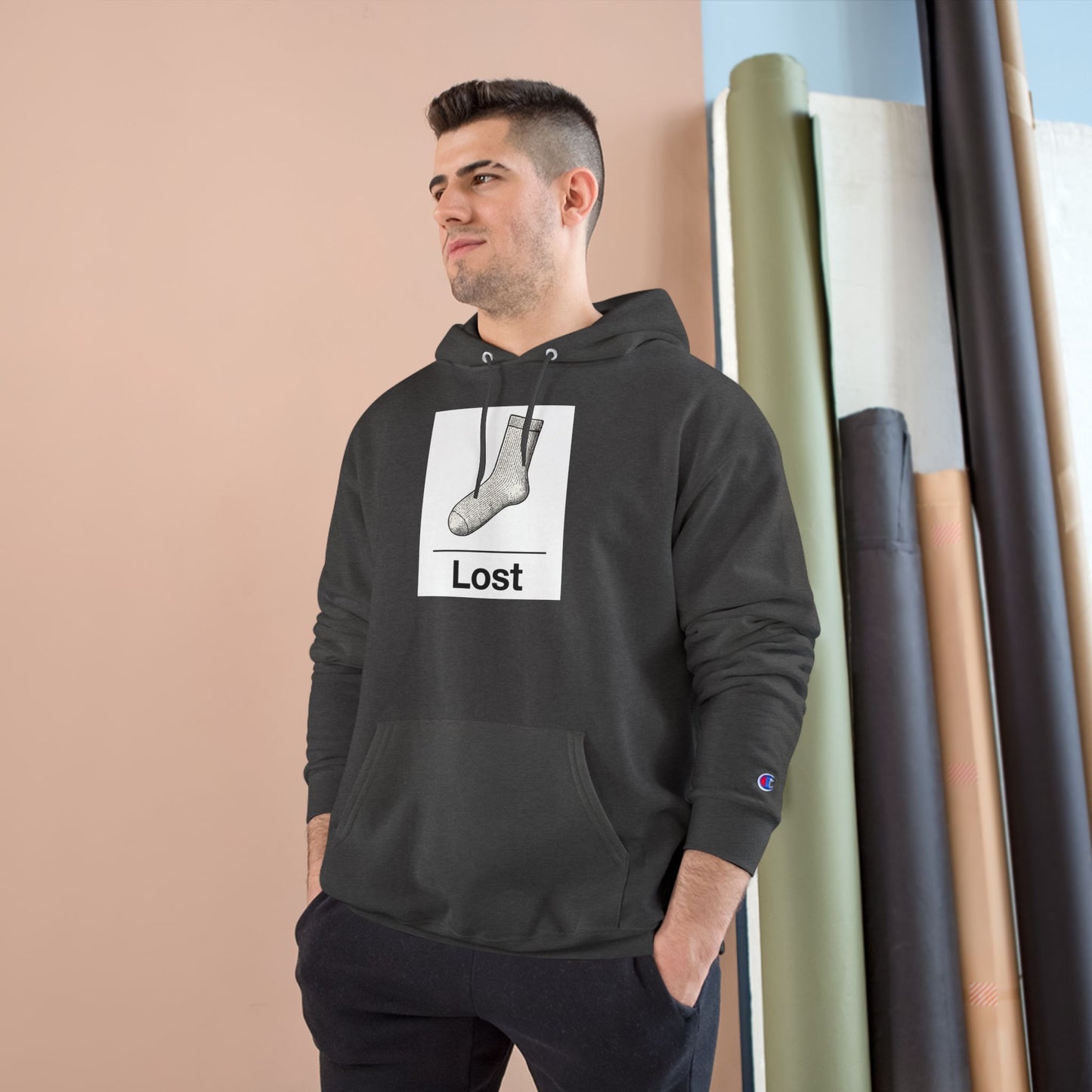 Lost Sock ~ Champion Hoodie ~ youPaused