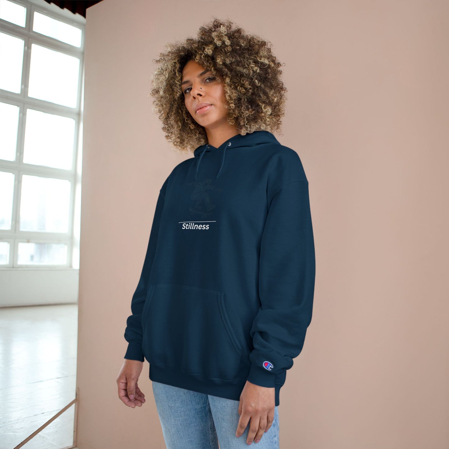 Skateboarding / Stillness ~ youPaused ~ Champion Hoodie