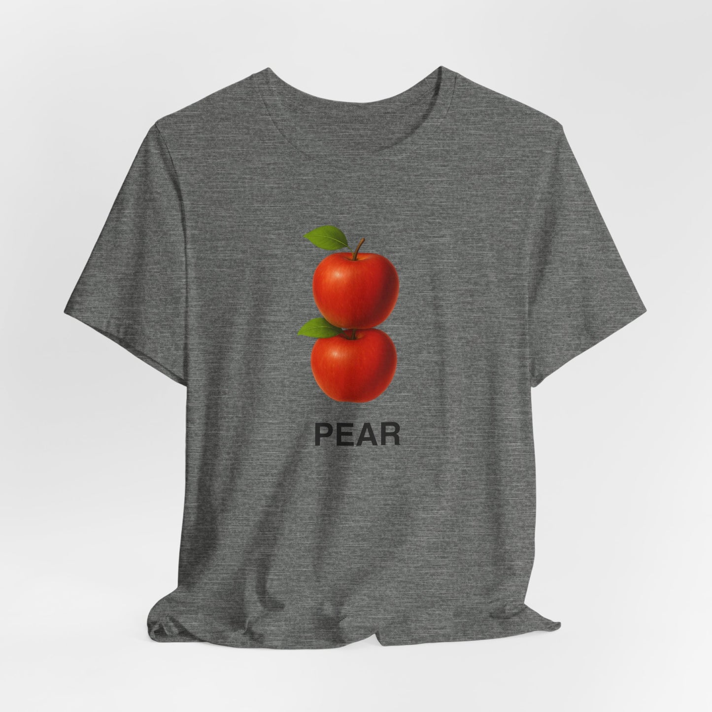 Quirky Fruit Tee,  Graphic Tee with Pear and Apple Design