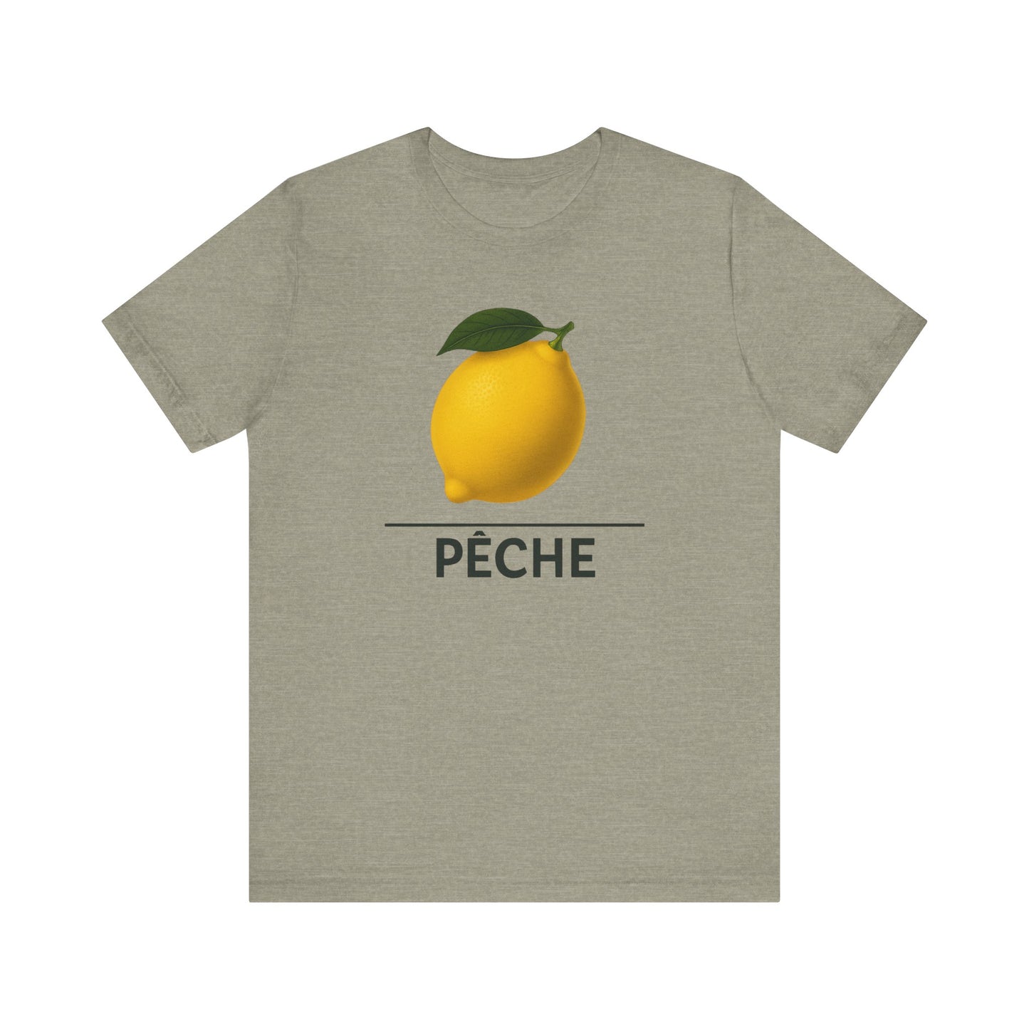 Lemon ~ PEACH / Peche ~ French  ~ youPaused ~ TShirt