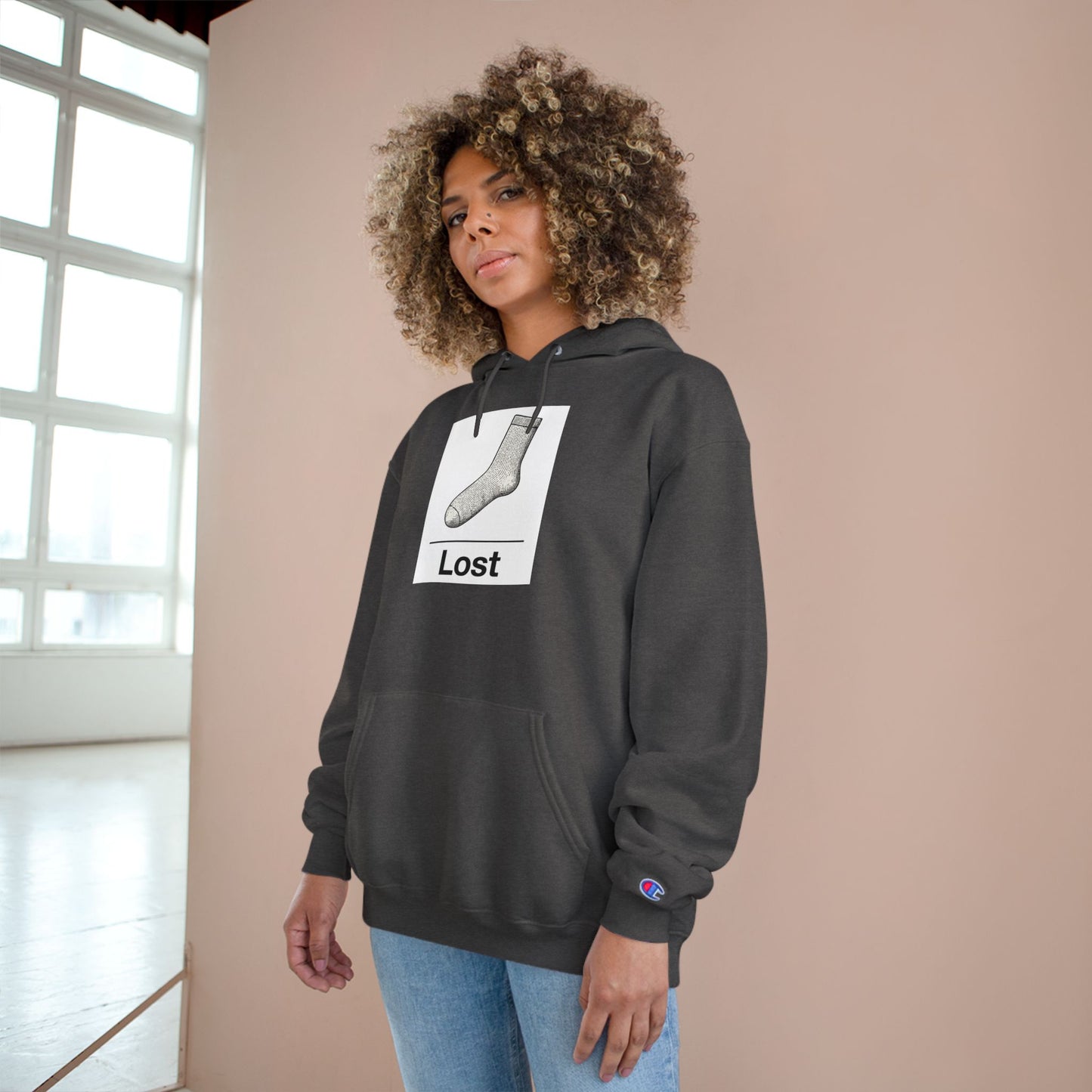 Lost Sock ~ Champion Hoodie ~ youPaused