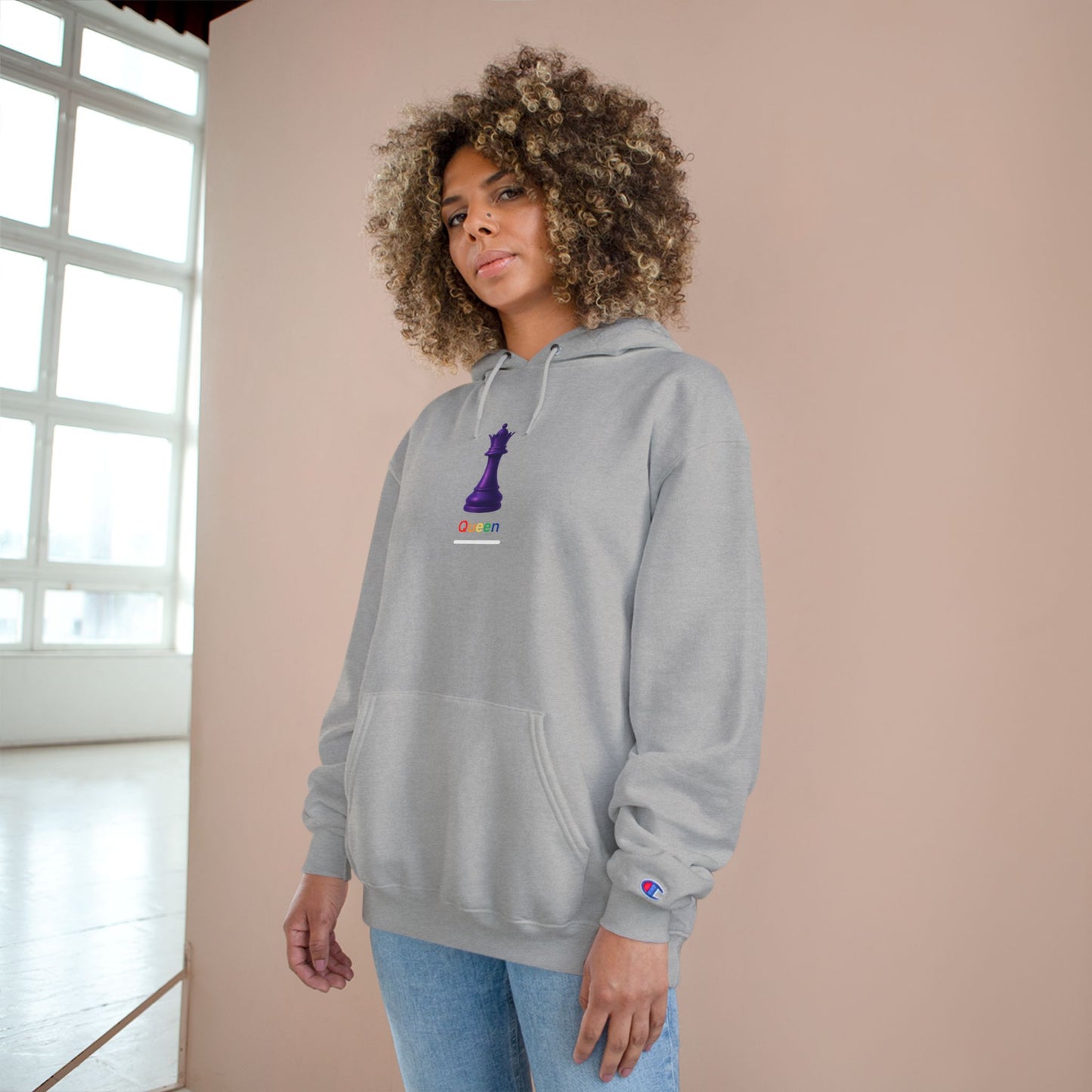 PRIDE Queen Chess ~ QHEEN ~ youPaused ~ Champion Hoodie -