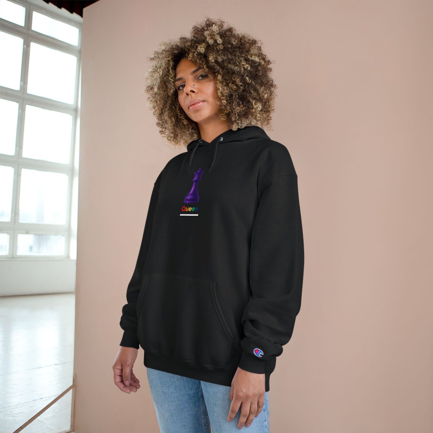 PRIDE Queen Chess ~ QHEEN ~ youPaused ~ Champion Hoodie -