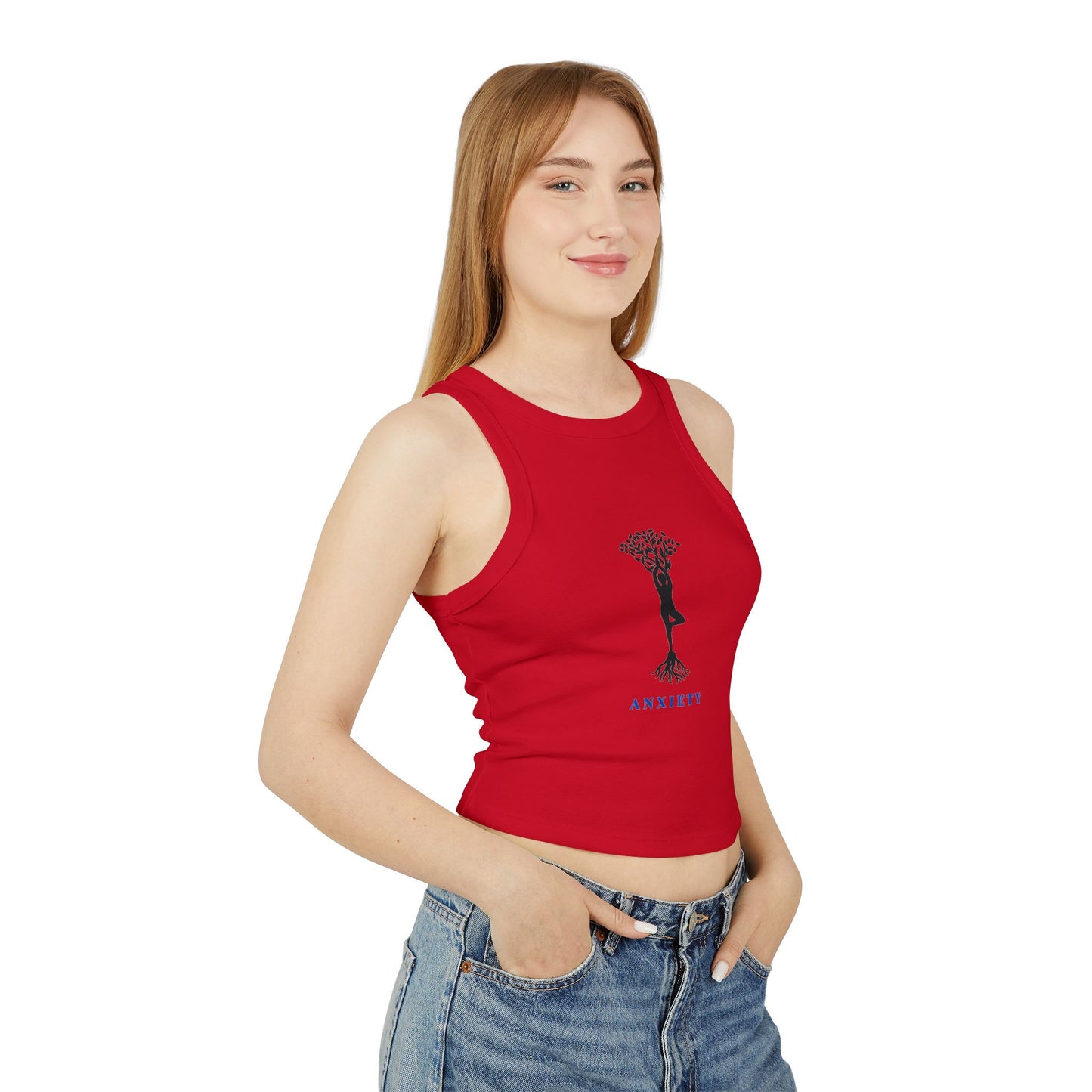 YOGA Tree ~ Anxiety ~ YouPaused ~ Racer Tank
