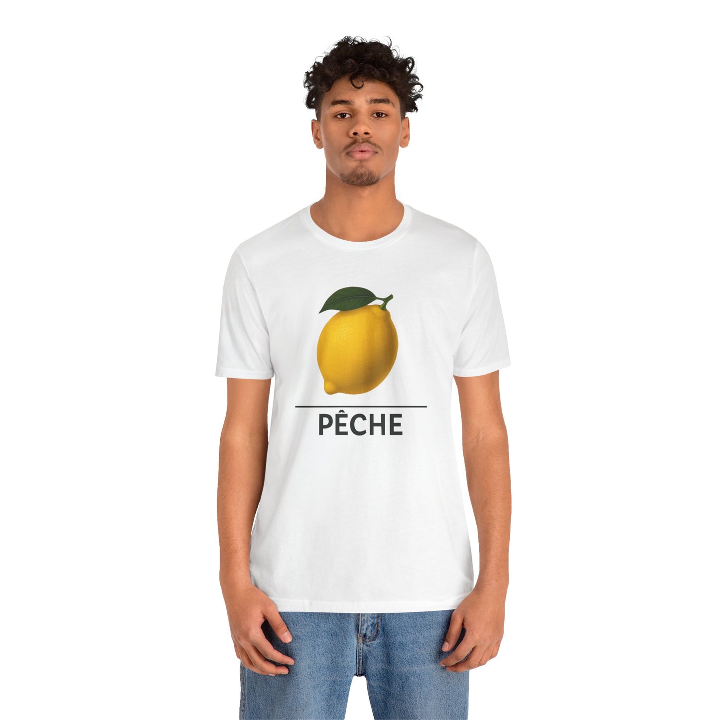 Lemon ~ PEACH / Peche ~ French  ~ youPaused ~ TShirt