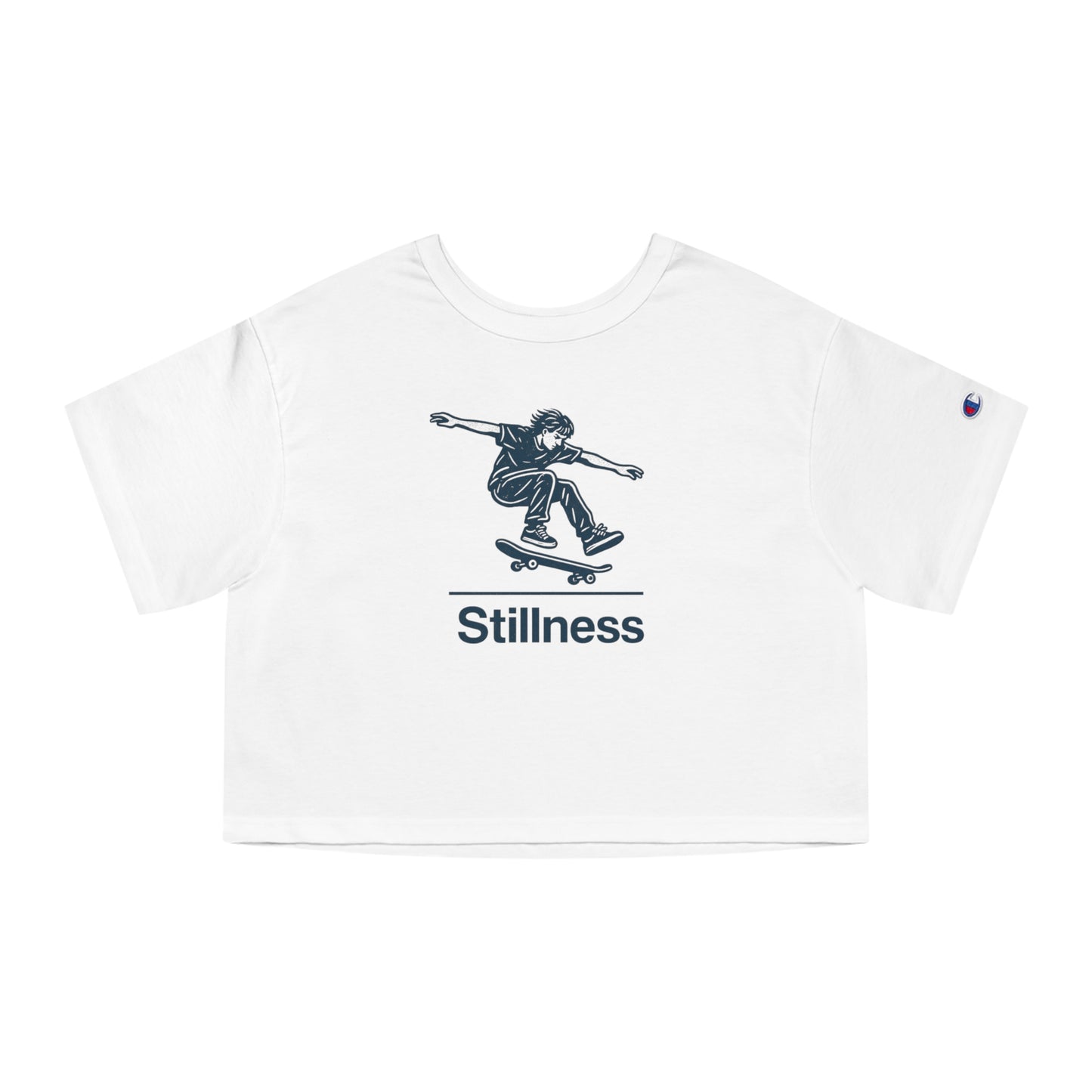 Skateboarding / Stillness ~ youPaused ~ Cropped T