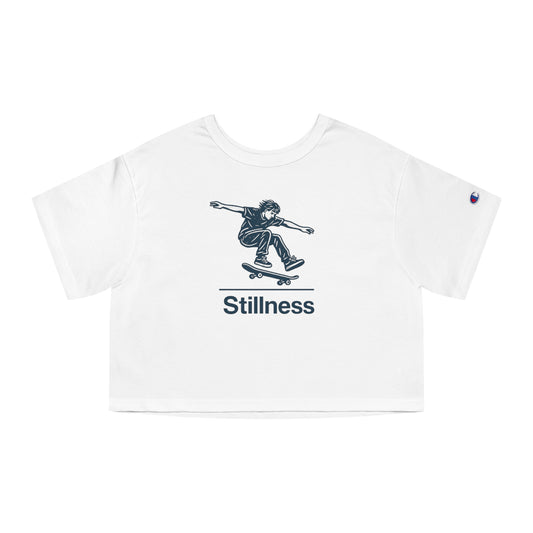 Skateboarding / Stillness ~ youPaused ~ Cropped T